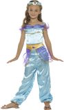 SMIFFYS - Blauw Arabisch prinses kostuum voor meisjes - 128/140 (7-9 jaar) - Kinderkostuums