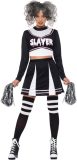 SMIFFYS - Gothic cheerleader kostuum voor vrouwen - XS - Volwassenen kostuums