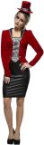 SMIFFYS - Rood met zwart sexy vampier kostuum voor vrouwen - L - Volwassenen kostuums