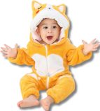 Shiba Dieren Onesie voor Baby & Peuter: Zachte Flanel Jumpsuit, Pyjama & Romper - Veilig & Comfortabel voor Kinderen 6 tot 18 maanden