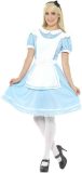 Smiffy's - Alice In Wonderland Kostuum - Wonderlijk Fraaie Alice - Vrouw - Blauw - Large - Carnavalskleding - Verkleedkleding