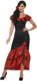 Smiffy's - Spaans & Mexicaans Kostuum - Flamenco Senorita Anna-Maria - Vrouw - Rood, Zwart - XL - Carnavalskleding - Verkleedkleding