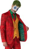 Suitmeister Scarlet Joker™ - Heren Carnavals Pak - Batman DC Comics - Komt met Colbert, Pantalon, Stropdas en Gillet - Rood - Maat XL