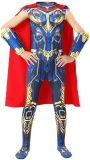 Superheldendroom - Thor met cape - 110/116 (4/5 Jaar) - Verkleedkleding - Superheldenpak