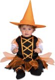 VIVING COSTUMES / JUINSA - Klein oranje en zwart heks kostuum voor baby's - 1-2 jaar