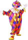 Veelkleurige clown kostuum voor kinderen - Verkleedkleding - 116/122