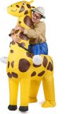 Vegaoo - Opblaasbaar giraffe kostuum voor volwassenen