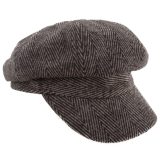 Verkleed pet/hoed Bakerboy - voor heren - grijs - jaren 20/30/40 thema -