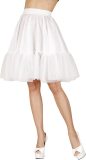 Widmann - 50s Lady Petticoat Lang - Wit / Beige - Carnavalskleding - Verkleedkleding