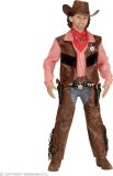 Widmann - Cowboy & Cowgirl Kostuum - Cowboy Pistoolgevaarlijke Pieter - Jongen - Bruin - Maat 116 - Carnavalskleding - Verkleedkleding