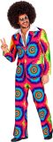 Widmann - Hippie Kostuum - Psychedelisch Tie Dye Jaren 60 - Man - Multicolor - Large - Carnavalskleding - Verkleedkleding