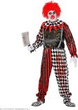 Widmann - Monster & Griezel Kostuum - Moordende Horrorclown - Man - Rood, Zwart - Large - Halloween - Verkleedkleding