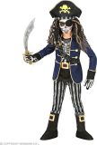 Widmann - Piraat & Viking Kostuum - Gevreesde Piraat Edward Blauwjack - Jongen - Blauw, Zwart - Maat 116 - Halloween - Verkleedkleding