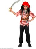 Widmann - Piraat & Viking Kostuum - Piraat Nooitgedacht Zonder Schat Kind - Jongen - Rood, Zwart - Maat 158 - Carnavalskleding - Verkleedkleding