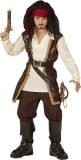 Widmann - Piraat & Viking Kostuum - Piraat Pedro - Jongen - Bruin - Maat 140 - Carnavalskleding - Verkleedkleding