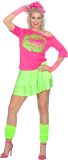 Wilbers & Wilbers - Jaren 80 & 90 Kostuum - Big Smooch Shirt Fel Roze Jaren 80 Vrouw - Roze - Small / Medium - Carnavalskleding - Verkleedkleding