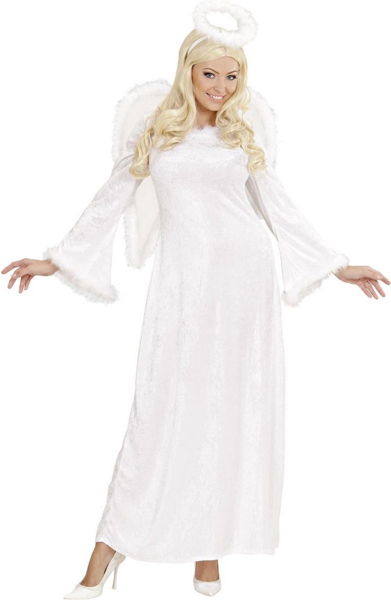 Wit engel kostuum voor vrouwen - Verkleedkleding - Maat M