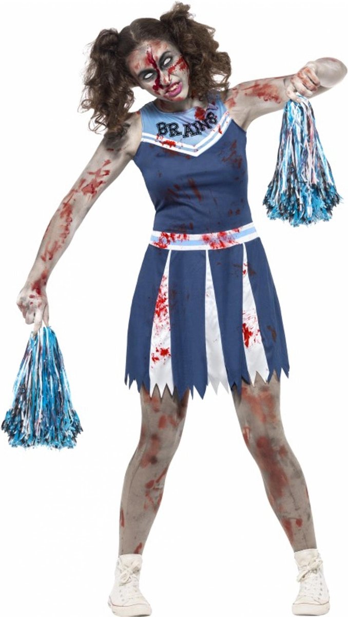 Zombie cheerleader kostuum dames - maat XS