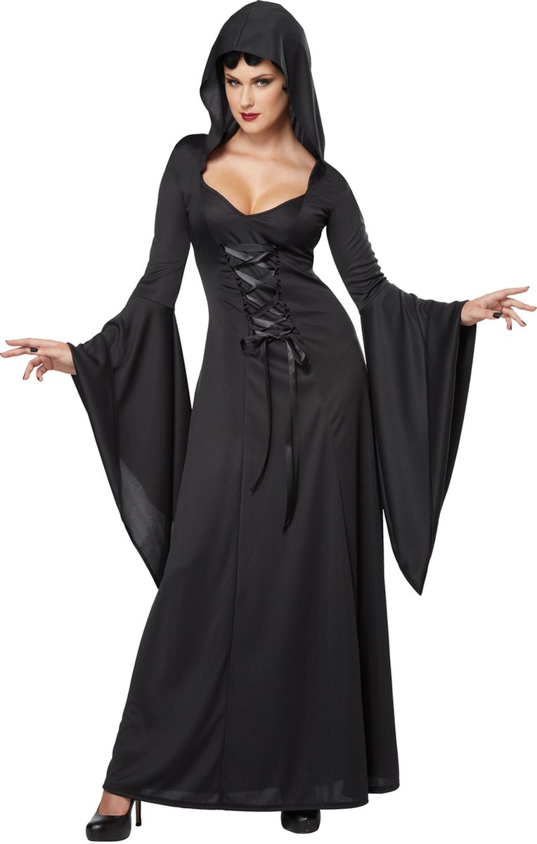 Zwarte heksen kostuum voor vrouwen Halloween - Verkleedkleding - XS