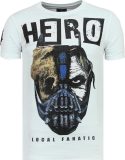 Hero Mask - Luxe T shirt Heren - 6323W - Wit