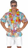 Widmann - Hawaii & Carribean & Tropisch Kostuum - Hawaii Shirt Koele Magnum Man - Multicolor - Small - Carnavalskleding - Verkleedkleding